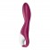 Малиновый вибромассажер для стимуляции G-точки Heated Thrill - 20,6 см. - Satisfyer купить в Арзамасе с доставкой в Orgasmix.ru Малиновый вибромассажер для стимуляции G-точки Heated Thrill - 20,6 см. - Satisfyer